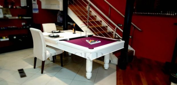 Mesa de bilhar e jantar