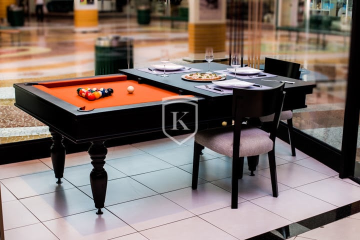 Sinuca clássica: mesas com tamanho oficial e belo design