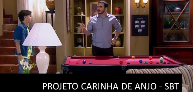 Mesa de Sinuca da Novela Carinha de Anjo do SBT