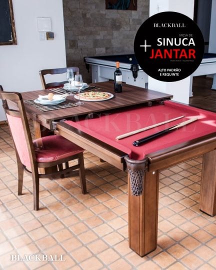 Mesa de Sinuca e Jantar POSEIDON