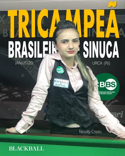 Tricampeã Brasileira de Sinuca Nicolly Cristo
