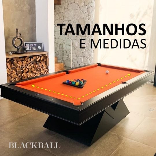 Tamanhos e Medidas de Mesa de Sinuca e Bilhar