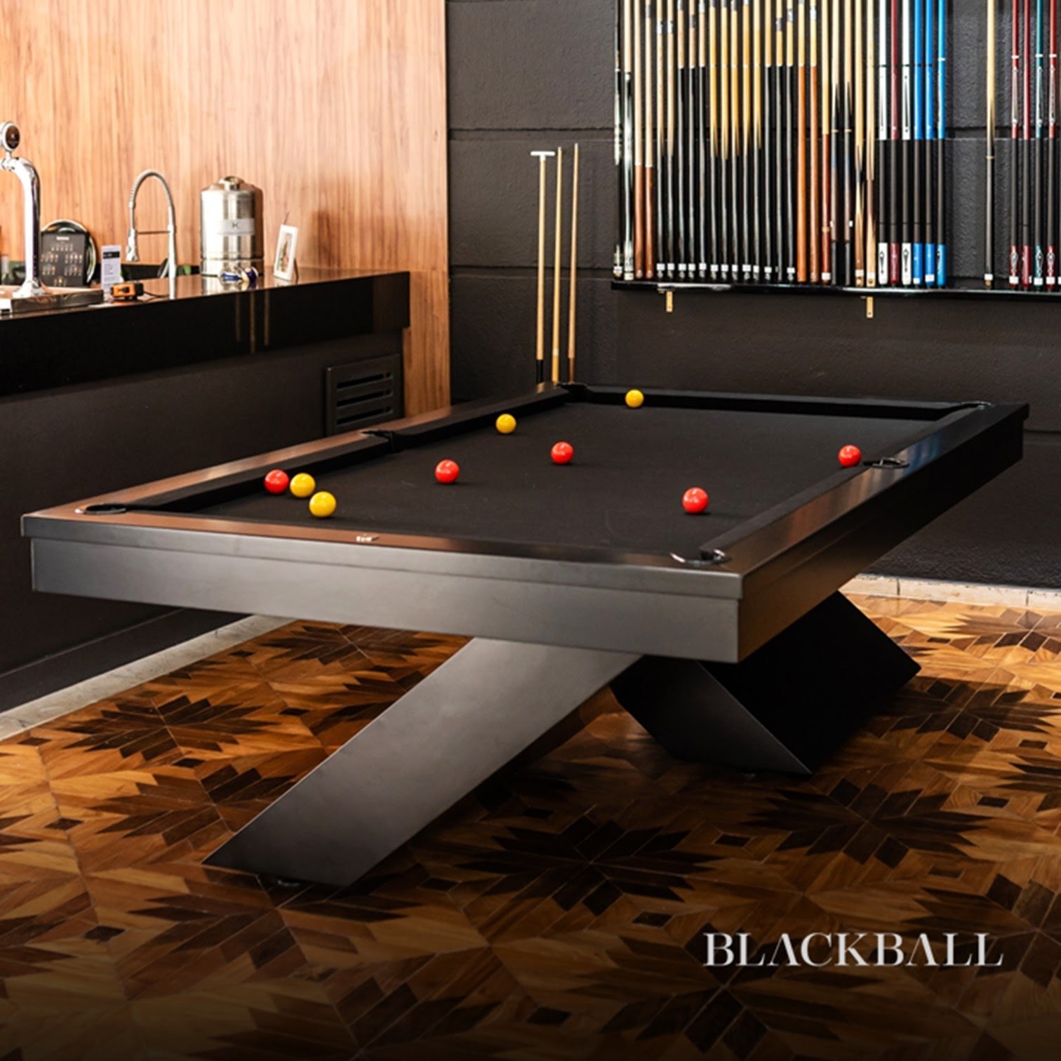 Mesa de Sinuca ALLBLACK (Tudo Preto) - BLACKBALL®