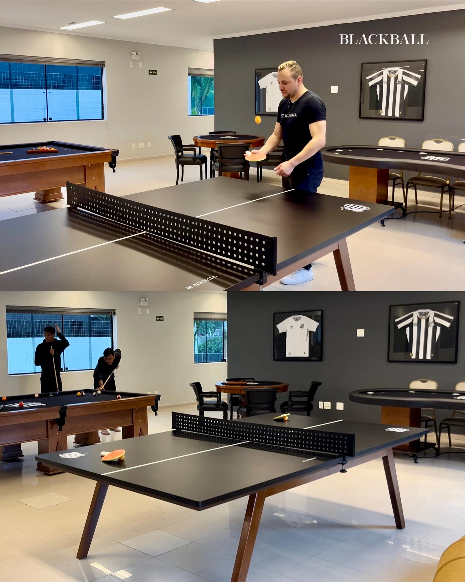 Tenis de Mesa - Ping-Pong do Santos - Rei Pele - Neymar Pai - BLACKBALL