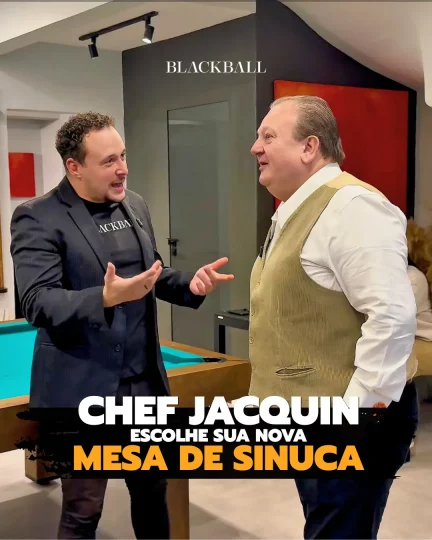 Mesa de Sinuca do Chef Érick Jacquin